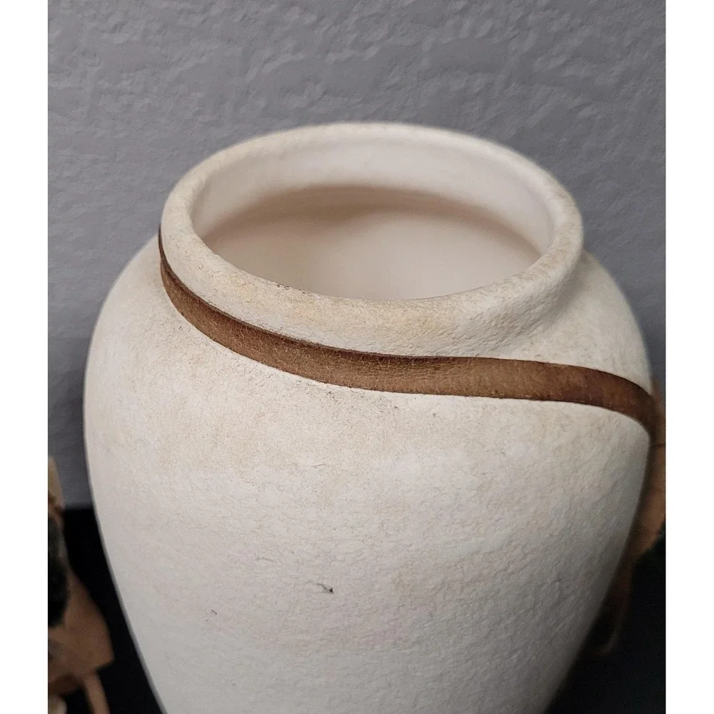 Vintage Southwestern-style Ceramic Vases Contemporary Decorative Art Read As Is